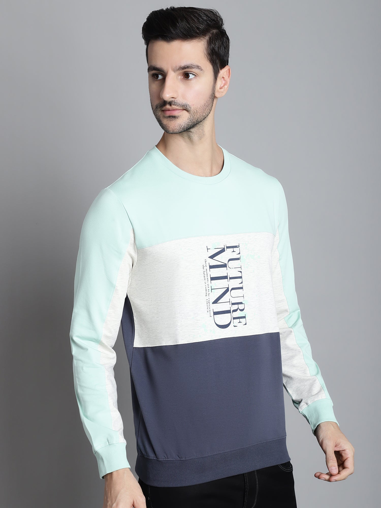 Opelgreen Future Solid Block Full Sleeved T-shirt