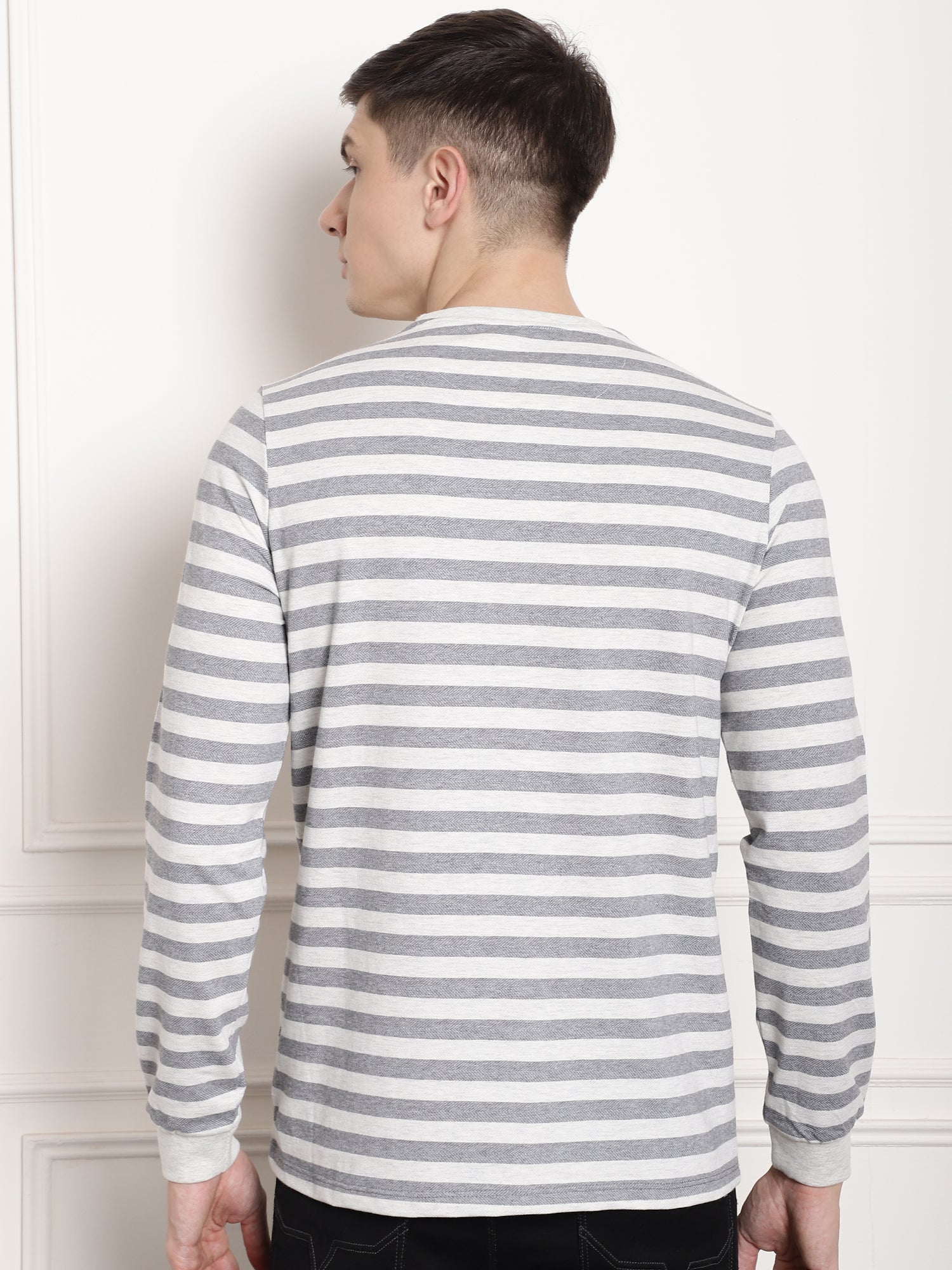 Heat Thermal Core Striper Full Sleeved T-shirt