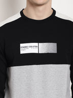 Black Dynamic evolution panel Full Sleeved T-Shirt
