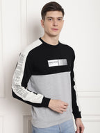 Black Dynamic evolution panel Full Sleeved T-Shirt