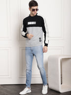 Black Dynamic evolution panel Full Sleeved T-Shirt