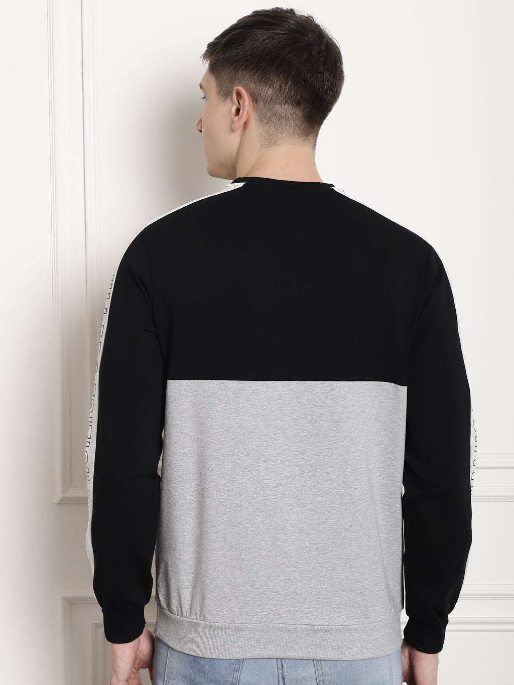 Black Dynamic evolution panel Full Sleeved T-Shirt