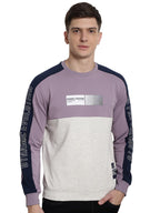 Lilac Dynamic evolution panel Full Sleeved T-shirt