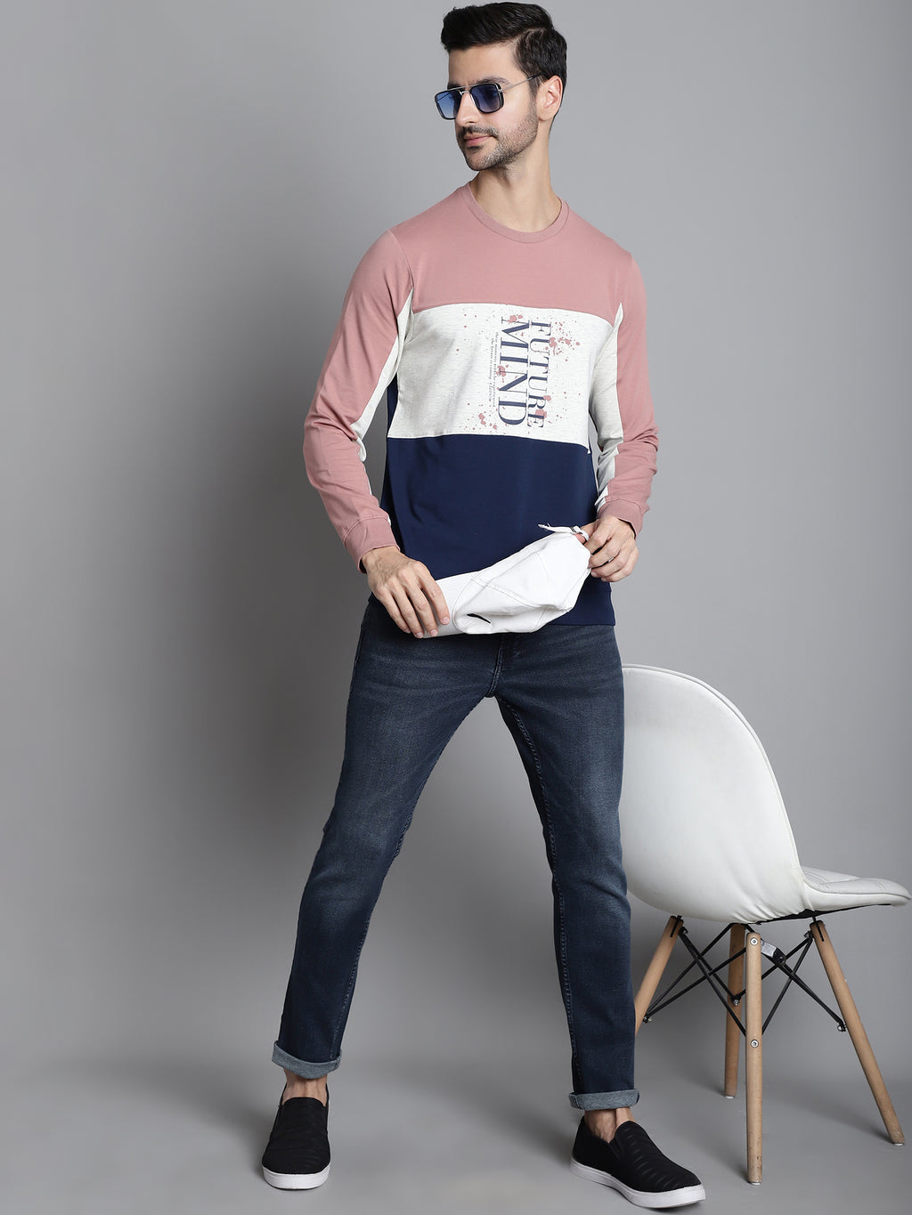 Cederwood Future Solid Block Full Sleeved T-shirt