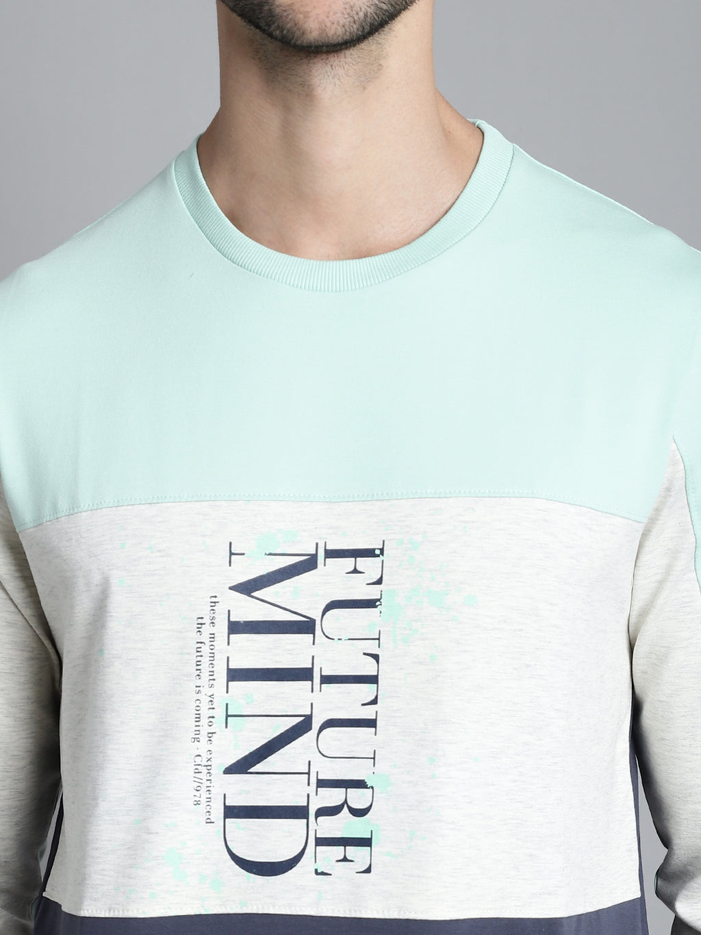Opelgreen Future Solid Block Full Sleeved T-shirt