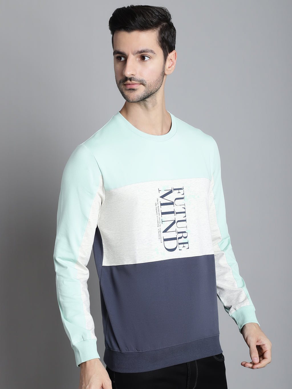Opelgreen Future Solid Block Full Sleeved T-shirt