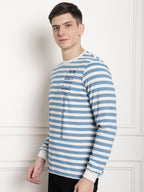 Steel Blue Core Striper Full Sleeved T-shirt